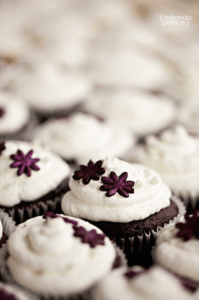 Chocolate cupcakes await guests Image provided by Colette's Catering