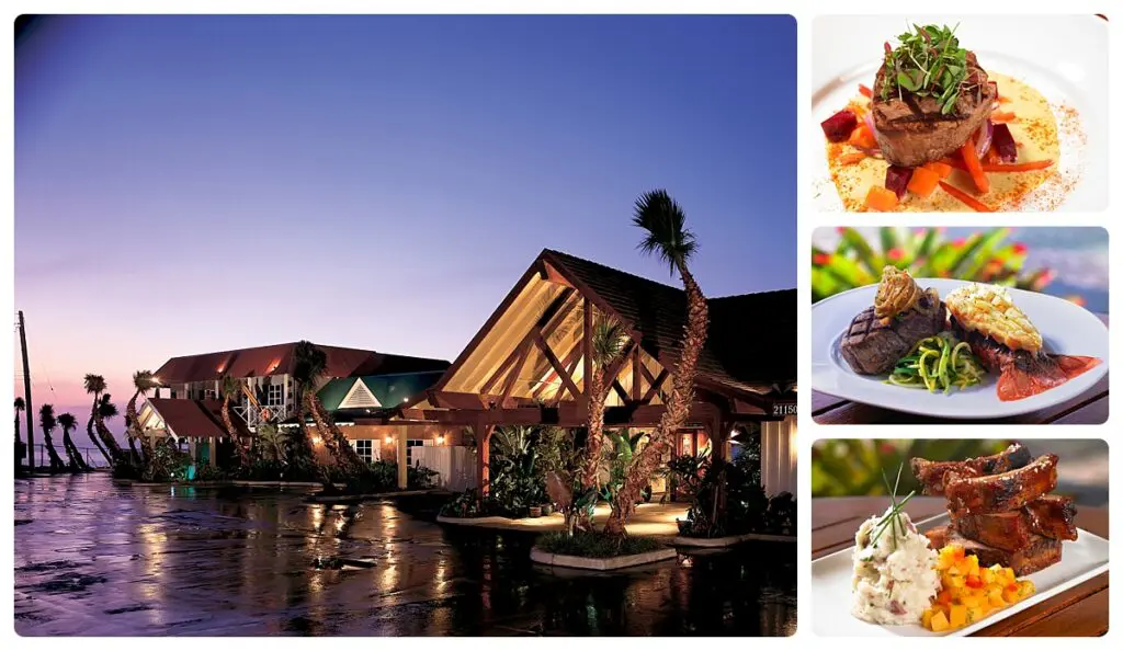 Duke's Malibu Exterior and Food Comp