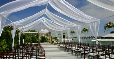 Create an elegant outdoor room. Image provided by Lawrence Crandall Photography