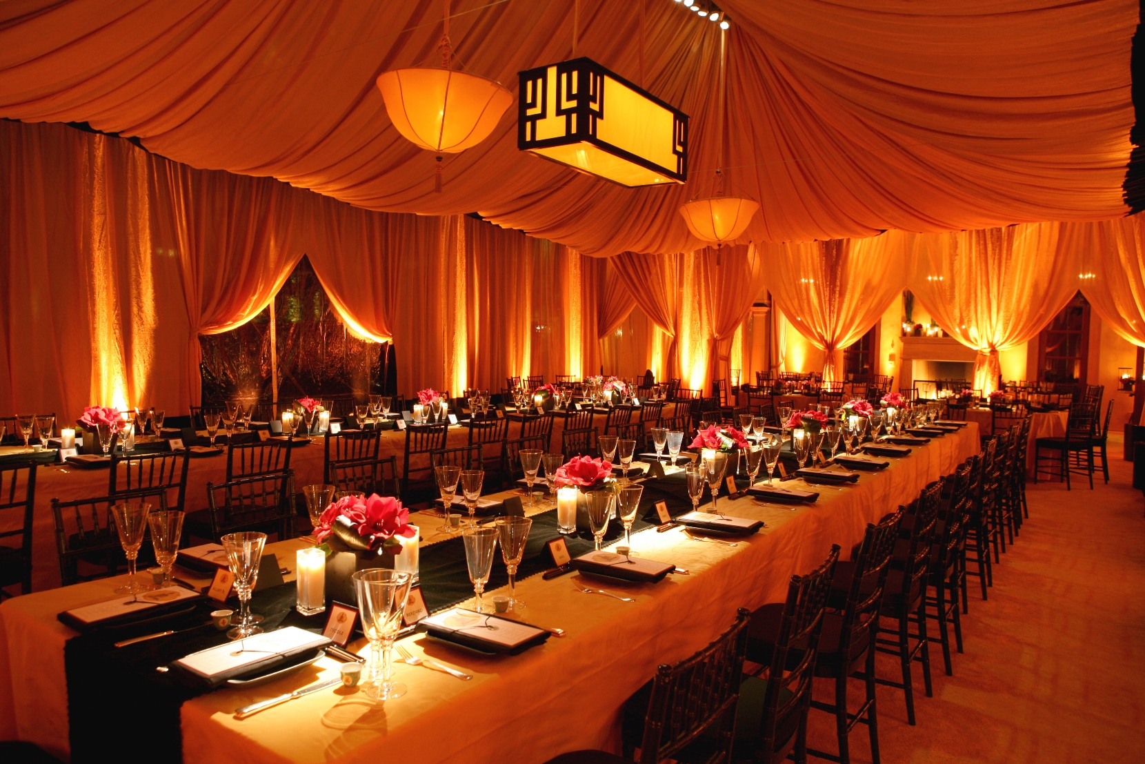 Uplighting - Image provided courtesy of: Revelry Event Designers